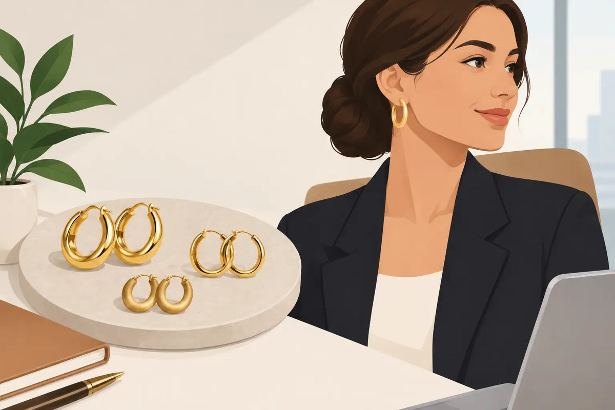 The Best Gold Hoops for Work, Chosen Well
