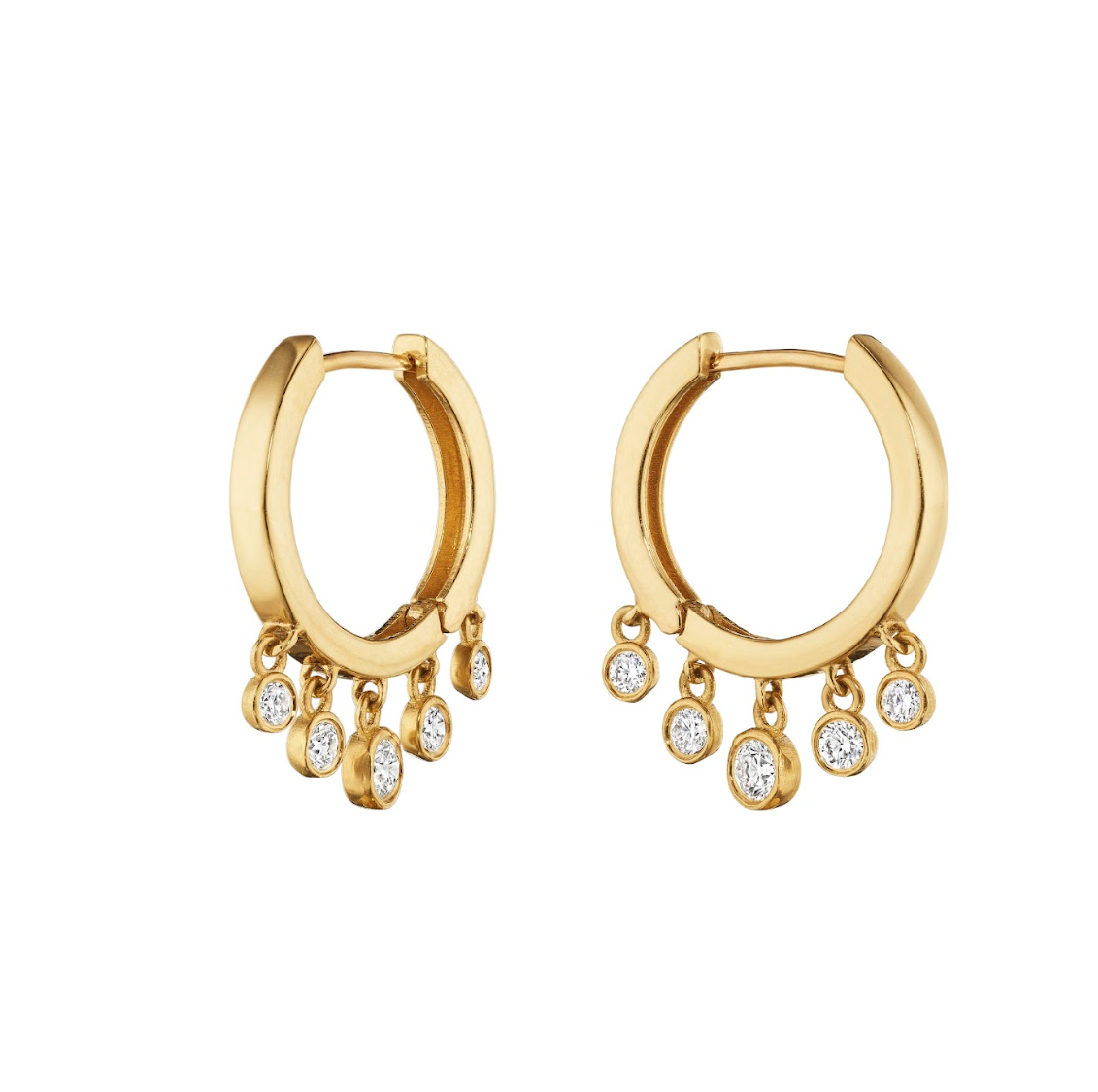 Small Round Dew Drop Earrings