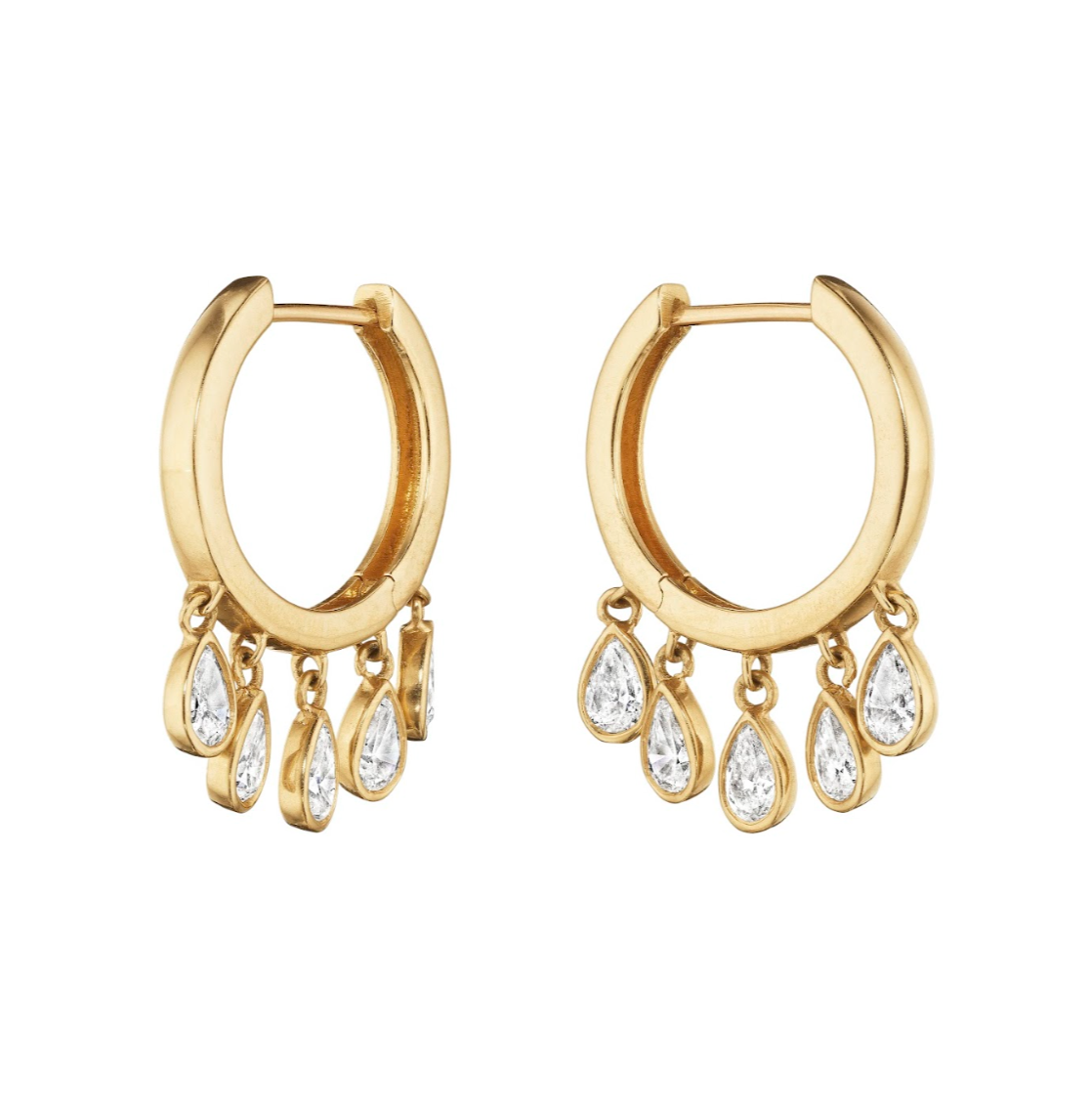 Medium Pear Dew Drop Earrings
