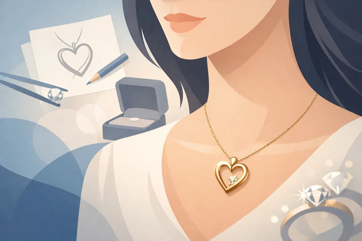 An Anniversary Pendant Design Story, Worn Close