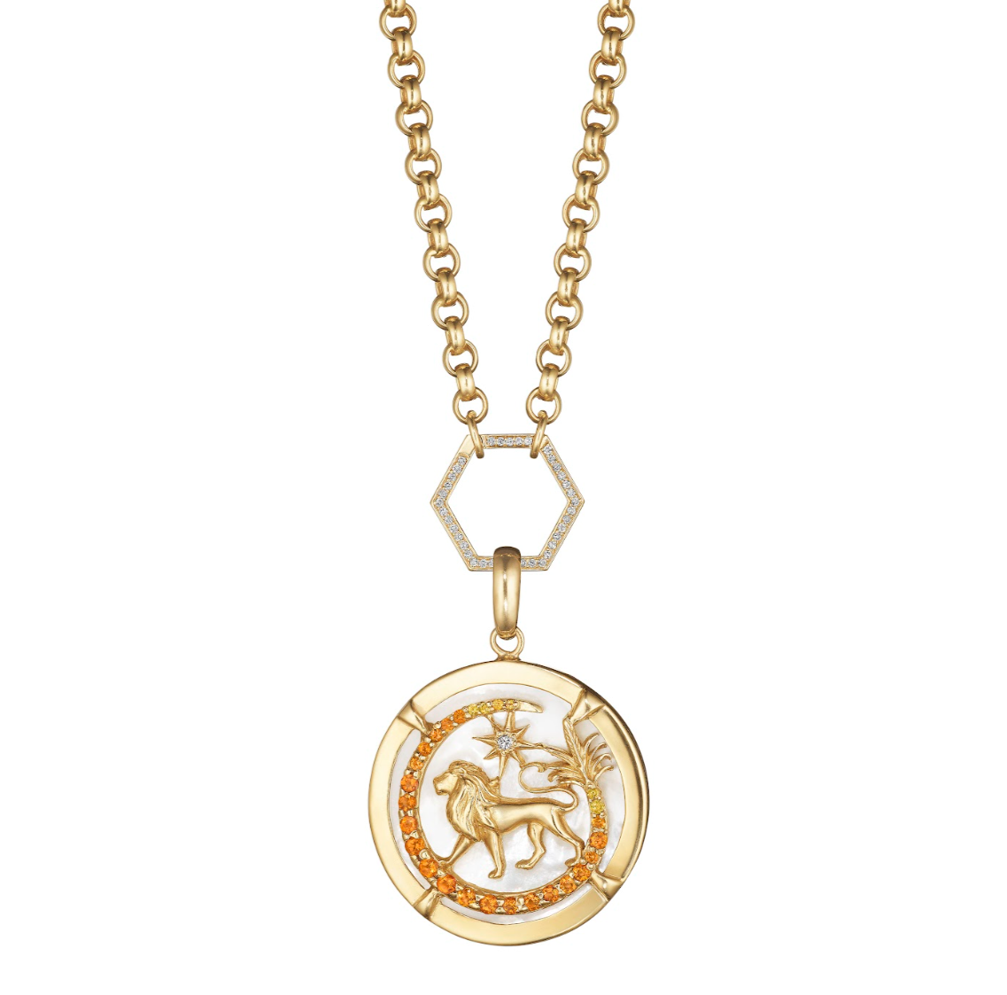 Heritage Lion Charm - Mother of Pearl
