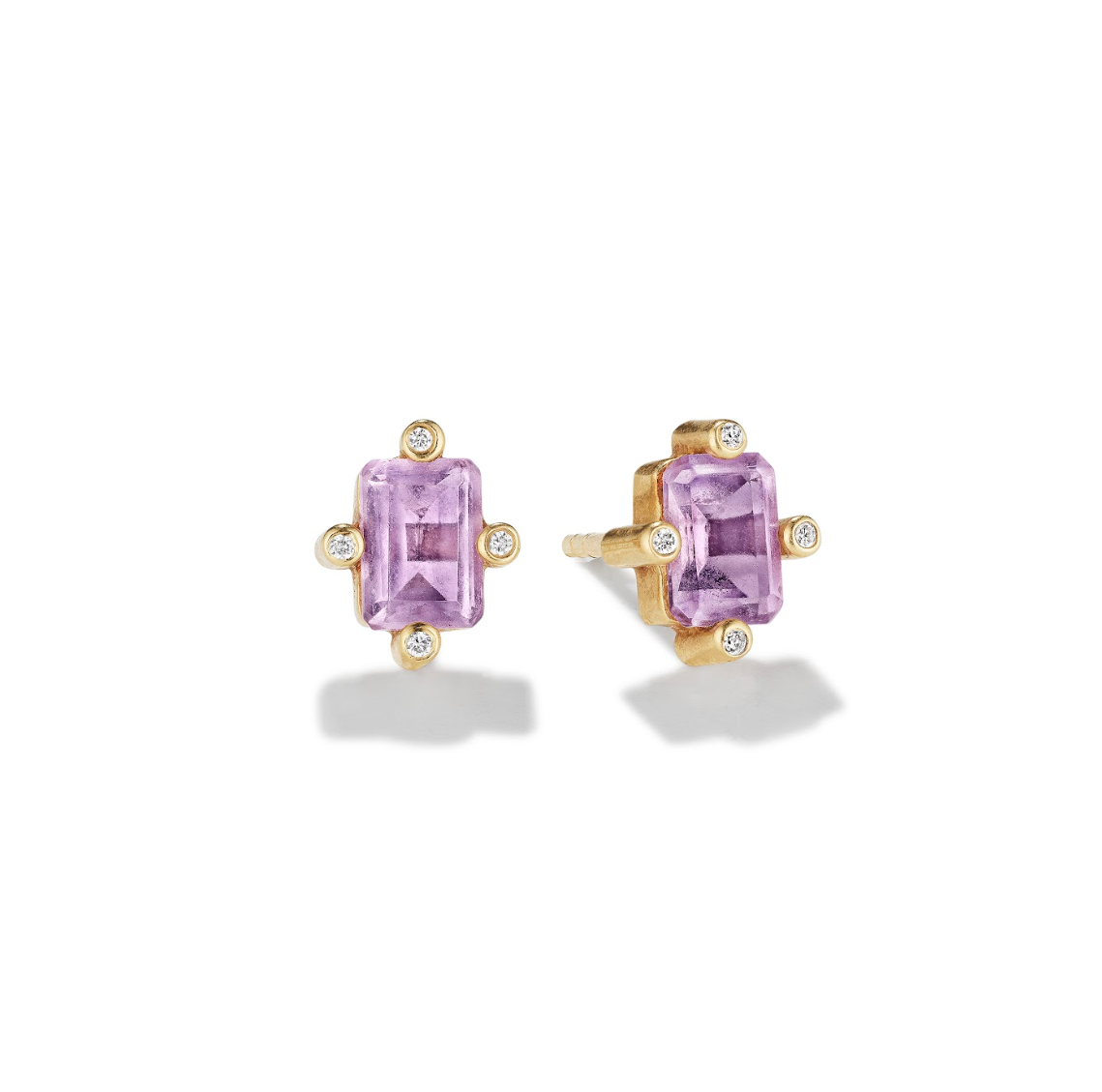 Color Pop Amethyst Studs